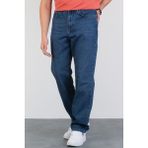Erkek Mavi Baggy Fit Bol Kesim %100 Pamuk Denim Loose Jeans Kot Pantolon Leo - Orta Mavi - 38