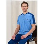Erkek Mavi Renk Pijama Takım 1727 - L