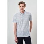 Erkek Mavi Trend Dinamik Fit Polo Yaka T-Shirt