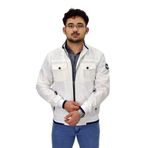 Erkek Mevsimlik Spor Mont 8093 BGL-ST04511 BEYAZ M