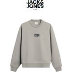 Erkek Minimal Gögüs Baskili Bisiklet Yaka Sweatshirt - New Plas - 02S-Bej