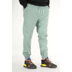 Erkek Mint Jogger Pantolon Rahat Kesim Pamuklu Lastikli Paça İpli