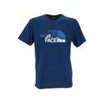 Erkek Mountain Line Mavi T-Shirt