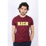 Erkek Nakış Baskılı T-Shirt - 0 Siyah - 2XL