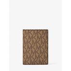 Erkek Nakit Para Bölmeli Monogram Logo Desenli Kanvas Kahverengi Cüzdan 39R6LHDF0B-HUSK