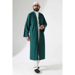 Erkek Namaz Elbisesi Buhara Yaka Cepli Namaz Cübbesi Yeşil - (Brt)
