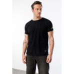 Erkek Nem Emici Hızlı Kuruma Atletik Teknik Performans Spor T-Shirt Drıfıt-Kısakolnew - Siyah