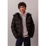 Erkek Normal Kalıp Çıkarılabilir Kapüşonlu Şişme Mont - Siyah - Black - XS