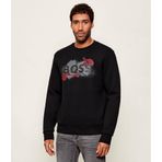 Erkek Normal Kalıp Logo Baskılı Yuvarlak Yakalı Uzun Kollu Siyah Sweatshirt 50549283-001