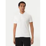 Erkek Normal Kalıp Logo Desenli Pamuklu Kısa Kollu Beyaz Polo Yaka T-Shirt 80GAGT19 CJ01T-G03