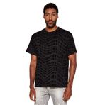 Erkek Normal Kalıp Yuvarlak Yakalı Pamuklu Logo Baskılı Kısa Kollu Siyah T-Shirt 79GAH6R0JS511-899