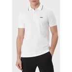 Erkek Normal Kalıp%100 Pamuklu Logo İşlemeli Kısa Kollu Beyaz Polo Yaka T-Shirt 50559365-100