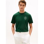 Erkek Normal Kesim Yuvarlak Yakalı Pamuklu Kısa Kollu Yeşil T-Shirt MW0MW42364-MBN