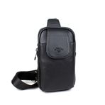 Erkek Omuz Çantası Göğüs Çantası Body Bag Çanta (Siyah)