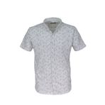 Erkek Önden Düğmeli Yakalı Tişört Baskılı R4350 BGL-ST03771 BEYAZ 2XL