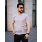 Erkek Örme T-Shirt - 2XL - 00 Gri
