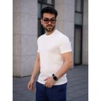 Erkek Örme T-Shirt - XL - 001 - Beyaz