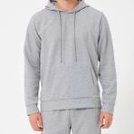 Erkek Ottoman Kapüşonlu Sweatshirt Gri