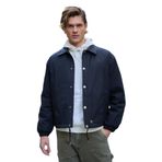 Erkek Oversize Çıt Çıt kapamalı Lacivert Ceket Mont 4014DNGR-S