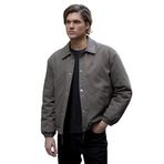 Erkek Oversize Çıt Çıt kapamalı Vizon Ceket Mont 4014DNGR-XL