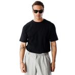 Erkek Oversize Fit%100 Organik Pamuk Bisiklet Yaka Tişört OVERSIZE-ERKEK-T-SHIRT Siyah S