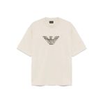 Erkek Oversize Kısa Kollu Motif Desenli Bej T-Shirt EM001026 AF13669-M1054