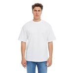 Erkek Oversize Tişört - Beyaz - XL