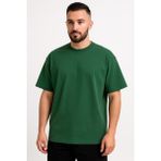 Erkek Oversize Tshirt (Bol Kalıp) Premium Kalite Düz Model - Haki Yeşil - 2XL