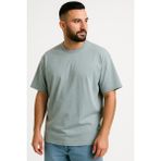 Erkek Oversize Tshirt (Bol Kalıp) Premium Kalite Düz Model - Koyu Gri - 2XL