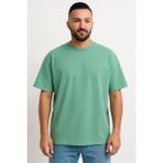 Erkek Oversize Tshirt (Bol Kalıp) Premium Kalite Düz Model - Zümrüt Yeşili
