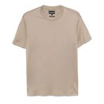 Erkek Pamuklu Jersey Kumaş Marka Logolu Bej T-Shirt 8N1TE8 1JUVZ-U6167
