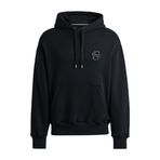Erkek Pamuklu Kapüşonlu Uzun Kollu Cepli Siyah Sweatshirt 50518762-001