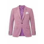 Erkek Pamuklu Penye Likralı Tek Düğmeli Çift Yırtmaçlı Blazer Ceket