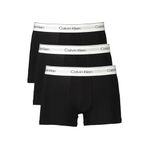 Erkek Pamuklu Slim Fit Beli Elastik Bantlı 3'lü Siyah Boxer LV00NB4392-UB1