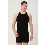 ERKEK PAMUKLU SÜPREM PENYE SLİM FİT HALTER YAKA SPORCU LİKRALI ATLET -1005