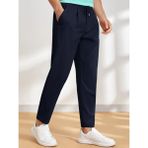 Erkek Pantolon Beli Lastikli Jogger Pantolon Cepli Fit Pantolon Erkek-Jogger - Lacivert - 2XL