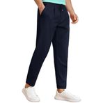 Erkek Pantolon Beli Lastikli Jogger Pantolon Cepli Fit Pantolon ERKEK-JOGGER Lacivert