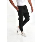 Erkek Paraşüt Kumaş Tarz Cepli Paça ve Bel Lastikli Jogger Spor Pantolon - 31
