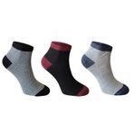 Erkek Patik Çorap Seti, Kısa Bilek Boy, Nefes Alan Konforlu Tasarım, Yumuşak Esnek Günlük Kullanım, 3'lü 6'lı Set (3, Set, 40-45)