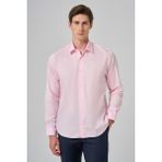 Erkek Pembe Dynamic Fit Sert Yaka Gömlek - 3XL - Pembe