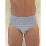 Erkek Penye Slip Külot 6'lı Paket - M - Gri