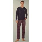 Erkek Pijama Takımı Lacivert S Beden