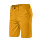 Erkek plaj şort pantolon pantolon şort erkek gevşek Fit Hawaii tropikal düz bacak düz sonbahar yaz 2025, J-359 Hardal Sarısı, L