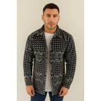 Erkek Polar Fermuarlı Sweatshirt – Kapüşonsuz, Cepli, Yumuşak Dokulu, Oversize Rahat Kalıp, Kışlık Sıcak Tutan Fermuarlı Üst - Siyah