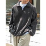 Erkek Polar Oversize Sweatshirt Polar Sweatshirt - Bulunmuyor - Füme
