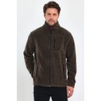 Erkek Polar Tam Fermuarlı 3 Cepli Outdoor Polar Ceket Tactical Flecee Polar-Gns - Haki - Bulunmuyor