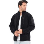 Erkek Polar Tam Fermuarlı 4 Cepli Outdoor Polar Ceket Tactical Flecee - Small (36) - 010 - Siyah