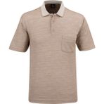 Erkek Polo Yaka Cepli Klasik Kalıp Tişört - 5114 (BEJ, 2XL)