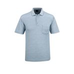 Erkek Polo Yaka Cepli Klasik Kalıp Tişört - 5114 (BUZ MAVİSİ, L)