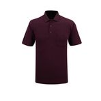 Erkek Polo Yaka Cepli Klasik Kalıp Tişört - 5116 (BORDO, L)